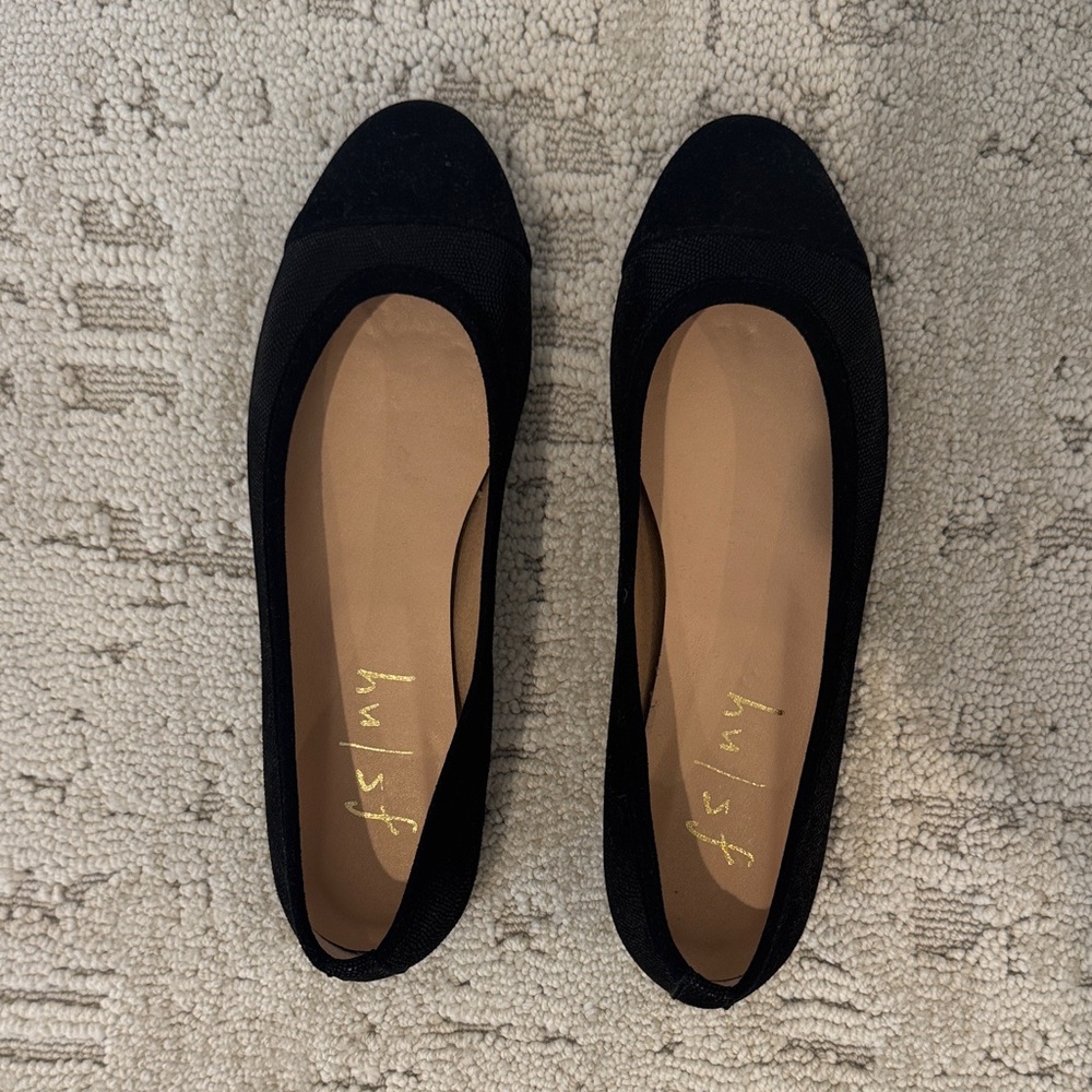 French Sole New York black ballet flats